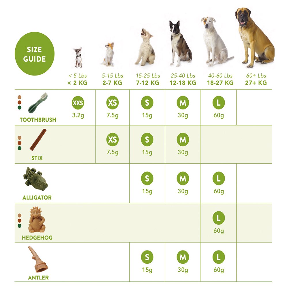 Whimzees Toothbrush Large Grain-Free Dental Dog Treats 6pc
