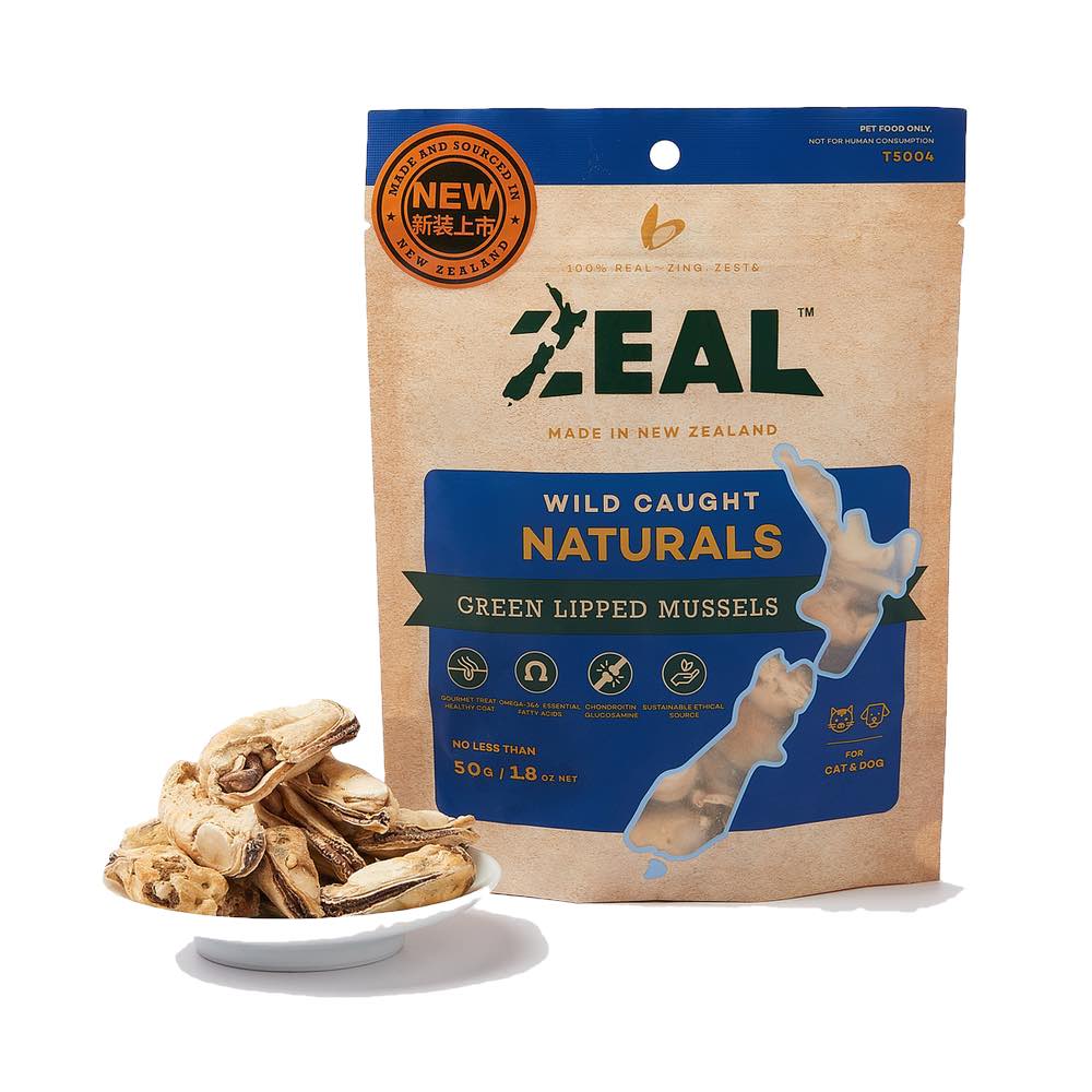 Zeal Free Range Naturals Green Lipped Mussels Cat & Dog Treats 50g