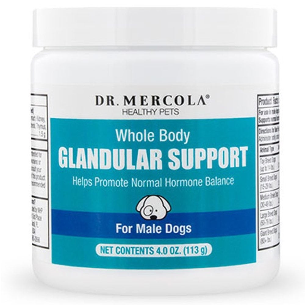Dr. Mercola Whole Body Glandular Support Supplement For Male Cats & Dogs 4oz