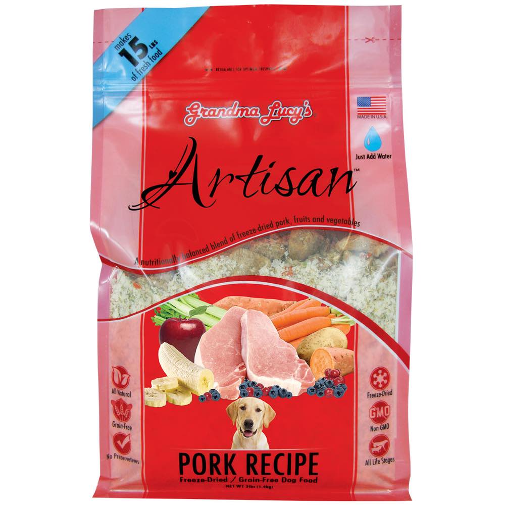 Grandma Lucy's Artisan Pork Freeze-Dried Grain-Free Dog Food 10lb