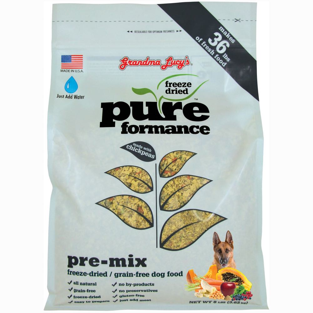 Grandma Lucy's Pureformance Pre-Mix Freeze-Dried Grain-Free Dog Food 3lb