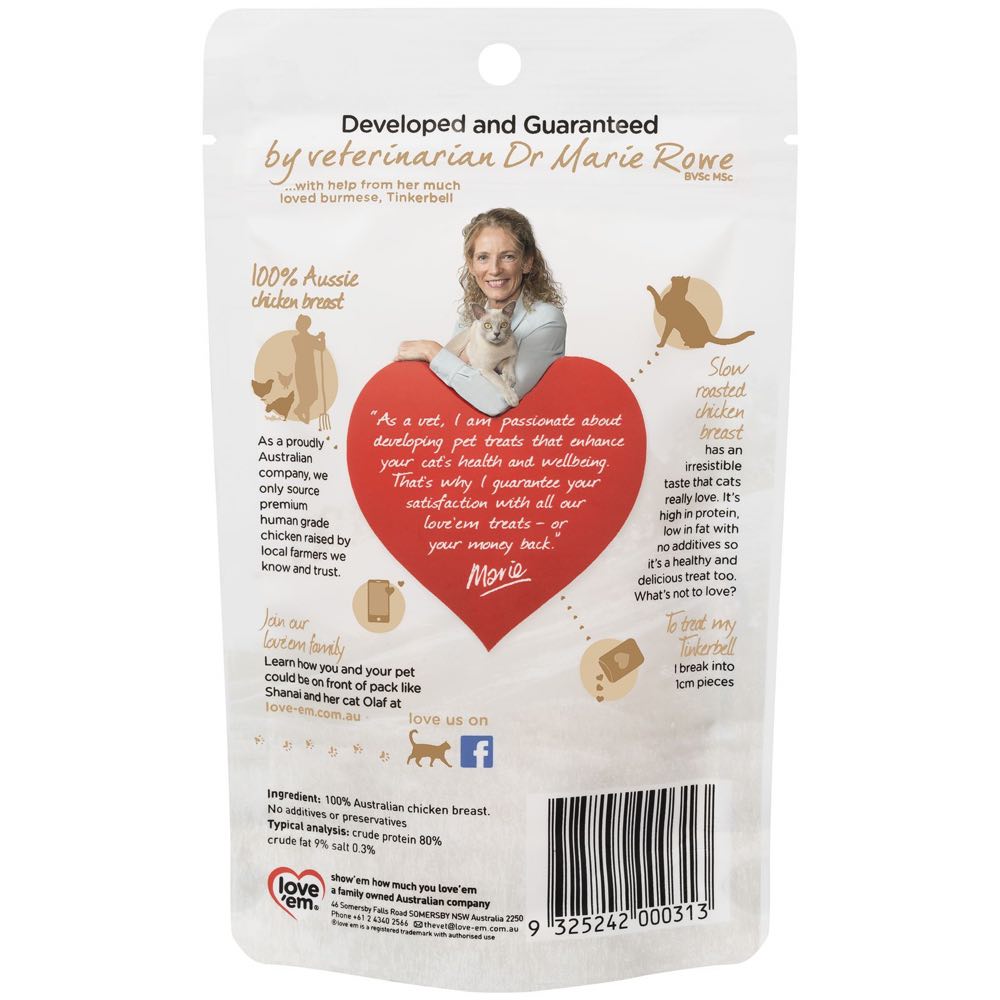 Love??em Chicken Breast Oven Roasted Cat Treats 35g