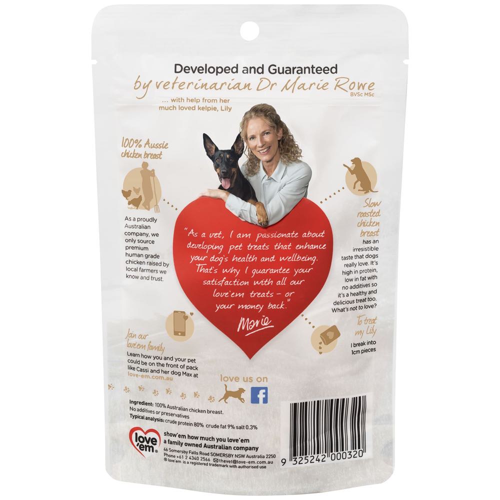Love??em Chicken Breast Oven Roasted Dog Treats 55g