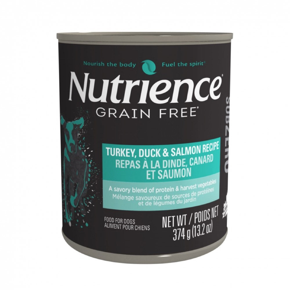 Nutrience Subzero Turkey Duck & Salmon Grain Free Canned Dog Food 374g