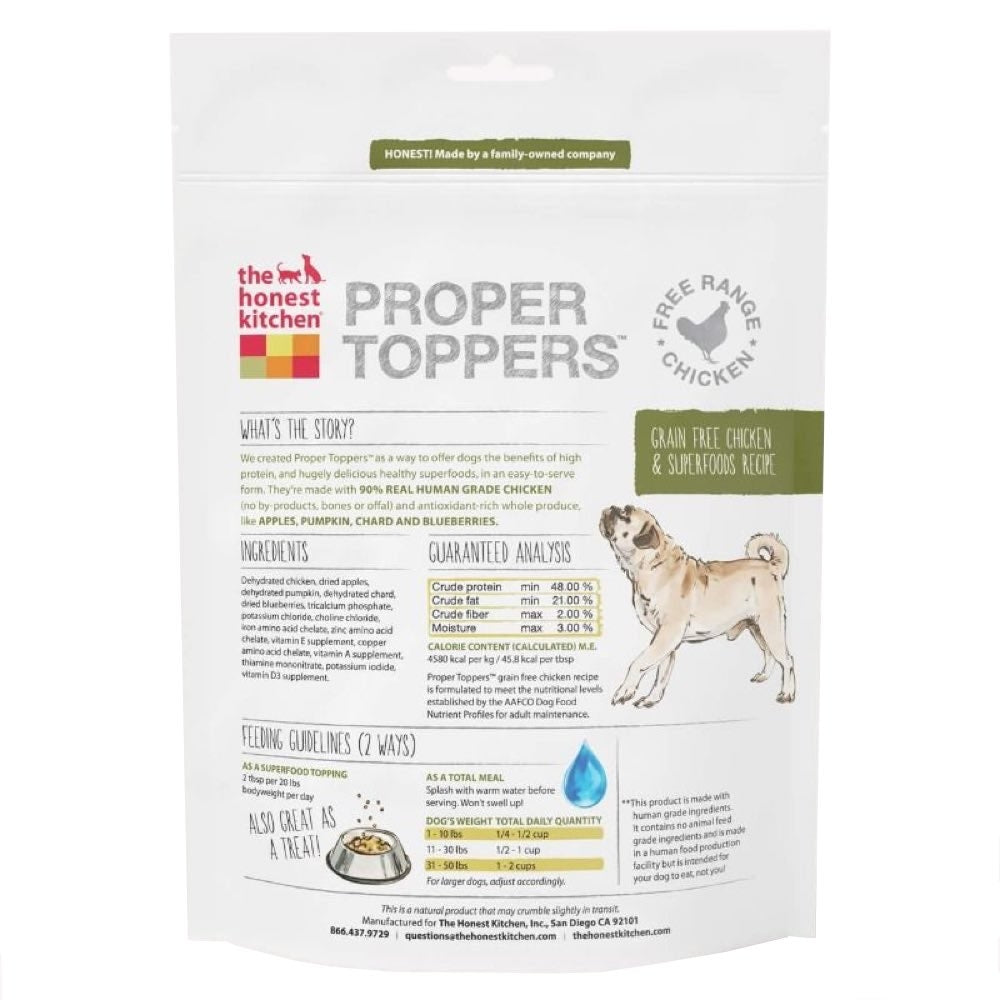 The Honest Kitchen Grain Free Chicken Proper Toppers 5.5oz