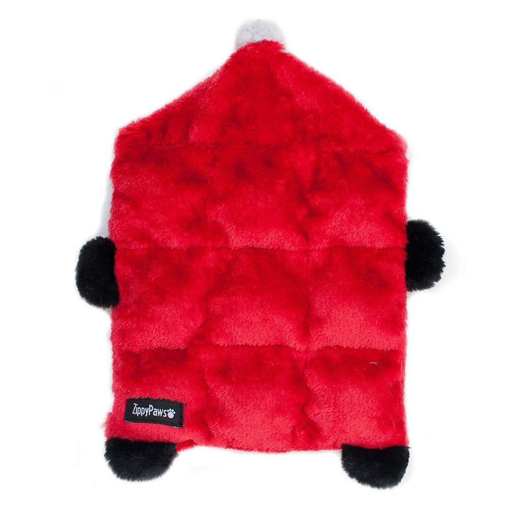 ZippyPaws Christmas Squarez Santa Dog Toy